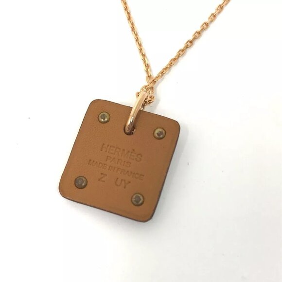 HERMES Heart Chain Asdukour PM Pendant accessories Necklace Unused - Picture 9 of 13